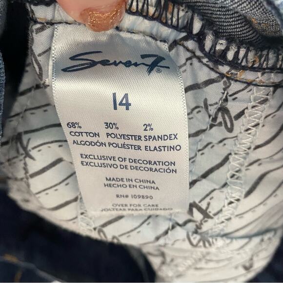 Seven 7 jeans Denim straight Leg plus size 14 - Picture 3 of 4